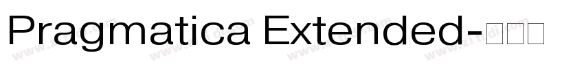 Pragmatica Extended字体转换